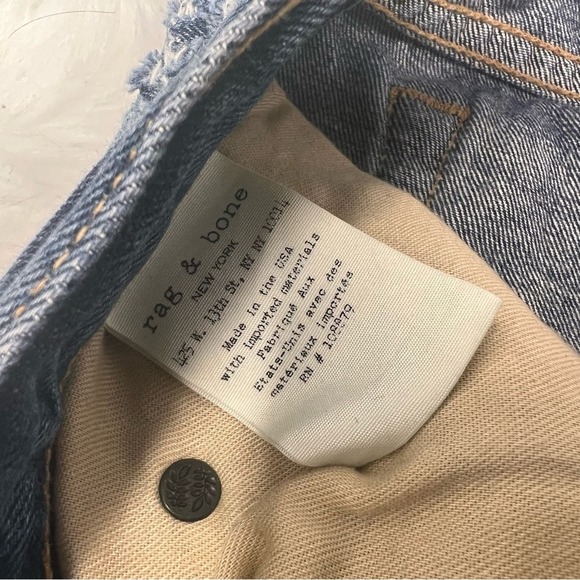 Rag & Bone Woodstock Denim Shorts Size 25 Distressed Blue Jean Shorts fo… - Picture 9 of 11